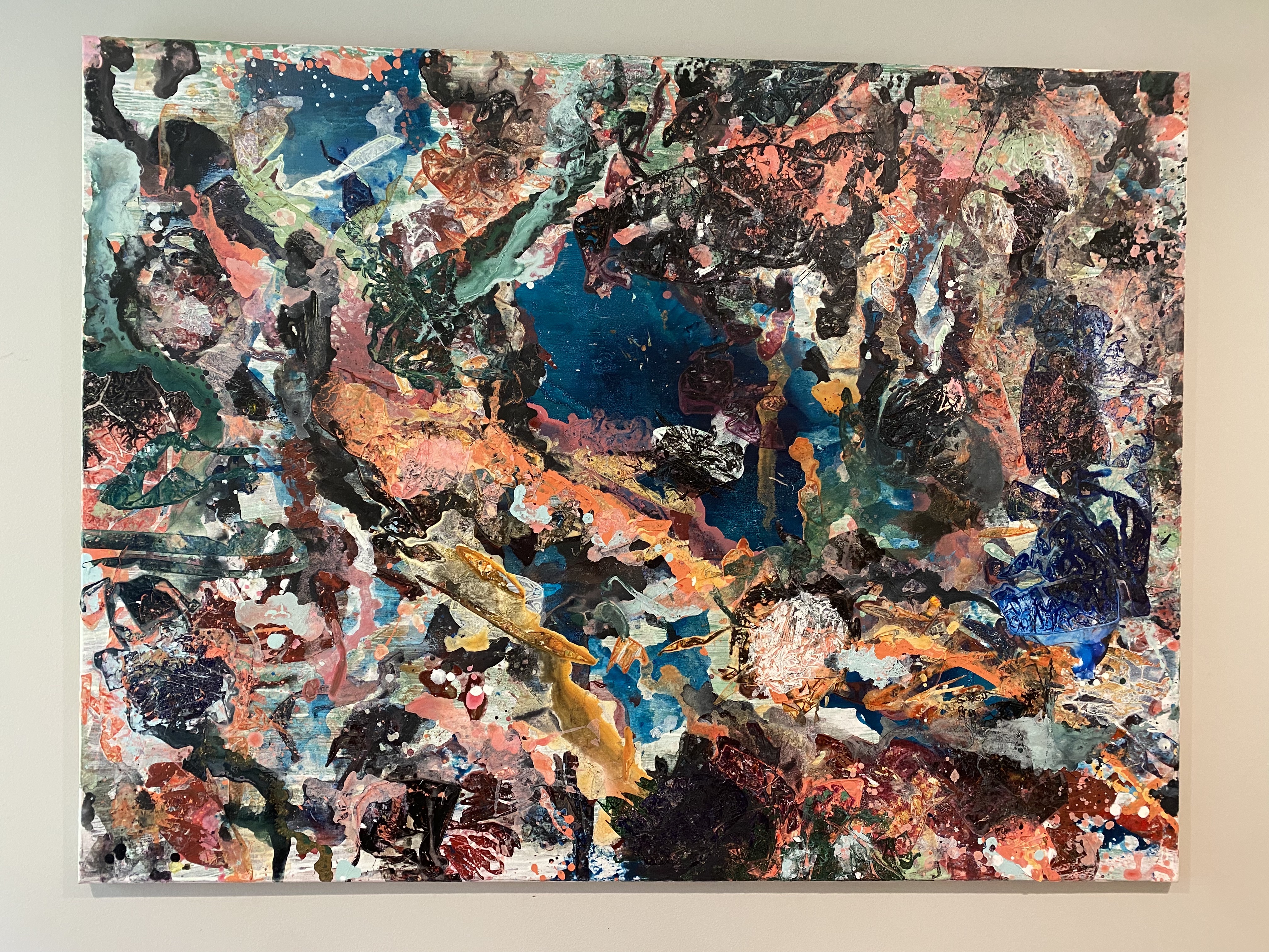 You Exist Across All Of Time And Space — Acrylic and house paint on canvas, 48 x 36 in.