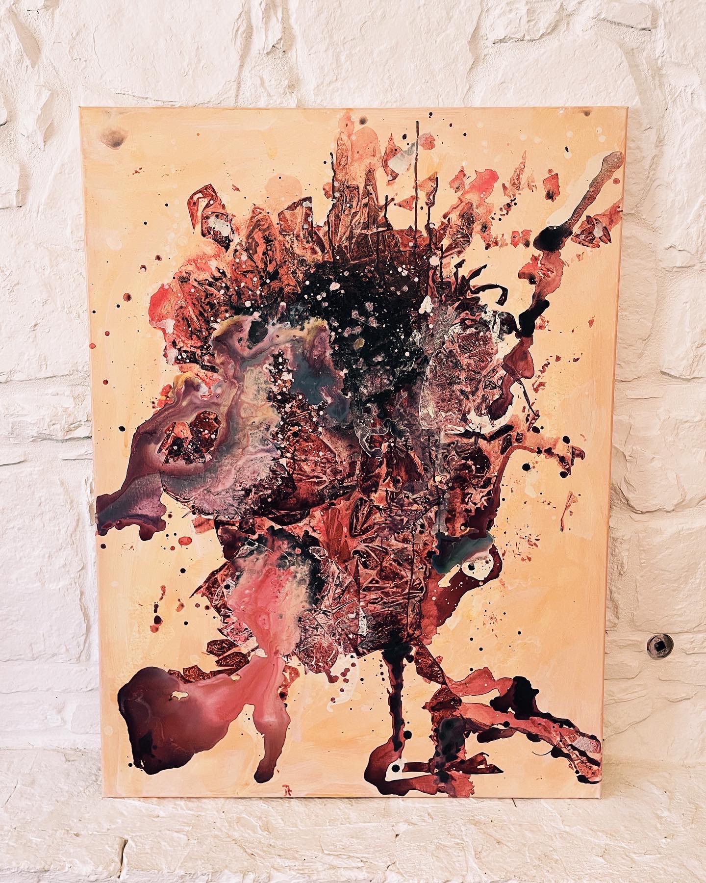 Blood Galaxy 3 — Acrylic on canvas, 48 x 36 in.