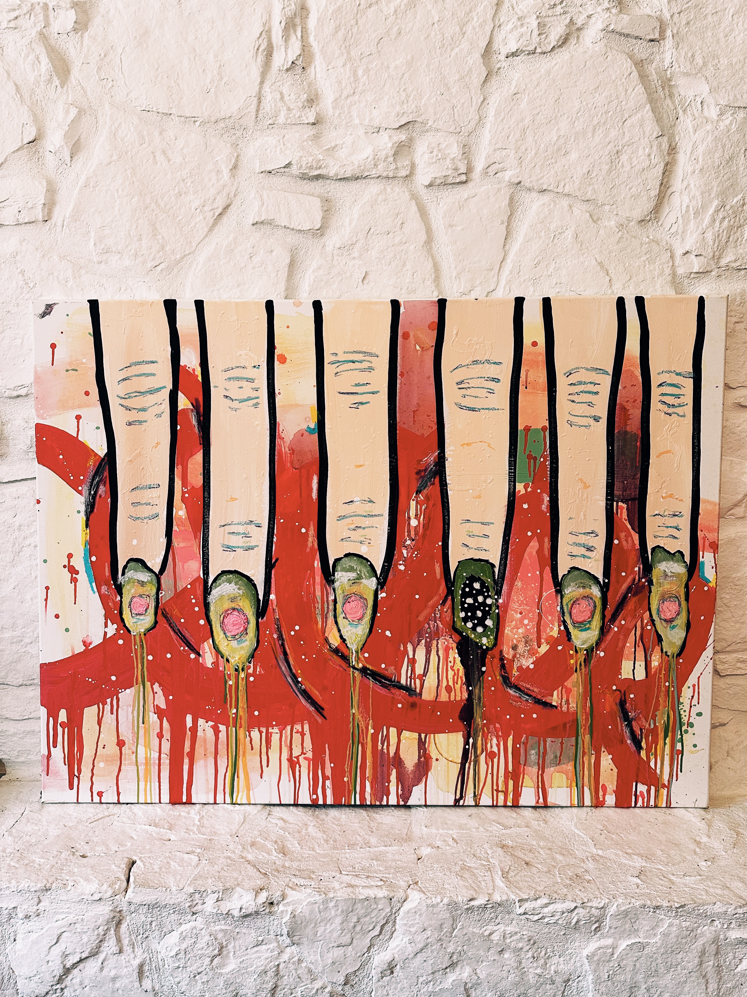 Sigh Temple — Acrylic and oil on canvas, 48 x 36 in.